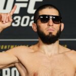 Islam Makhachev em pesagem no UFC 302. Foto Reprodução Instagram UFC