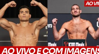 Assista à pesagem para o UFC 302, com Borrachinha, Strickland, Makhachev e Poirier. AO VIVO!