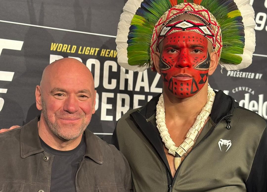 Alex Poatan (dir.) e Dana White (esq.). Foto: Reprodução/Instagram