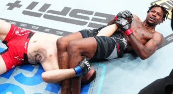 IMAGEM FORTE: Lutador se recusa a desistir e sofre lesão chocante em finalização brutal no UFC 302