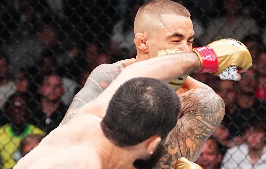 Islam Makhachev venceu Dustin Poirier no UFC 302. Foto: Reprodução/Instagram