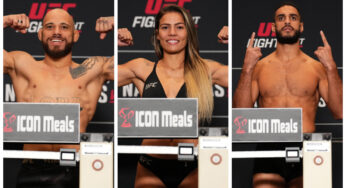 Brasileiros batem peso e confirmam lutas no UFC Denver, neste sábado