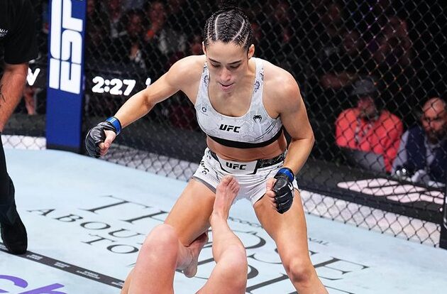 Bruna Brasil vence Molly McCann no UFC 304. Foto: Twitter/ UFC News