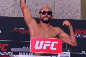 Deiveson Figueiredo pesagem UFC Abu Dhabi