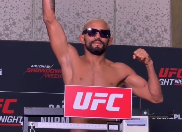 Deiveson Figueiredo pesagem UFC Abu Dhabi