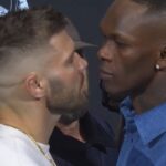 Dricus Du Plessis Israel Adesanya UFC 305 encarada