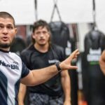 Johnny Walker treina com Khabib Nurmagomedov na AKA. Foto: Reprodução/Instagram