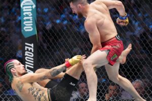 Assista os melhores momentos da luta entre Merab Dvalishvili e Sean O'Malley no UFC 306. Foto: Reprodução: X/UFC Europe