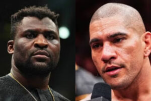 Francis Ngannou e Alex Poatan têm duas das mãos mais pesadas da história do MMA. Foto: Montagem SUPER LUTAS