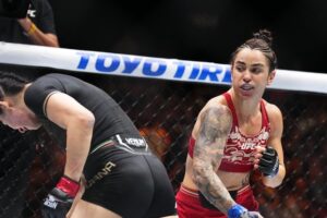 Norma Dumont vence Irene Aldana no UFC 306. Foto: Reprodução/UFC News