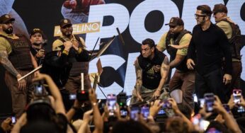 VÍDEO: Coletiva do Fight Music Show 5 tem cadeirada de Popó em argentino e confusão generalizada