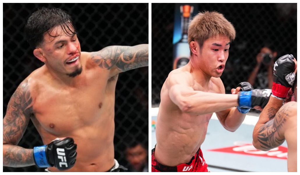 Brandon Royval e Tatsuro Taira se enfrentam no UFC Vegas 98. Foto: Reprodução/Montagem/SUPER LUTAS