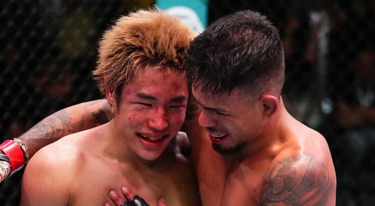 Brandon Royval e Taturo Taira dividem prêmio de ‘Luta da Noite’ no UFC Vegas 98. Foto: Reprodução/Instagram/UFC Espanol