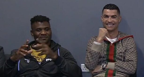 Cristiano Ronaldo prestigia evento da PFL. Foto: Reprodução/Twitter/PFLMMA