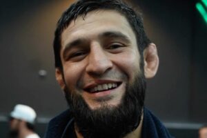 Khamzat Chimaev em entrevista ao UFC. Foto Reprodução Instagram UFC Eurasia 2