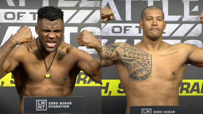 Pesagem PFL Ngannou Problema