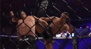 VÍDEO: Brasileiro sofre nocaute brutal com chute alto e ‘cai duro’ em card preliminar da PFL