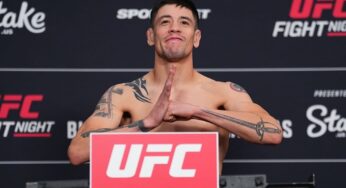 Em pesagem relâmpago, Brandon Moreno e Amir Albazi batem peso e confirmam luta principal do UFC Edmonton