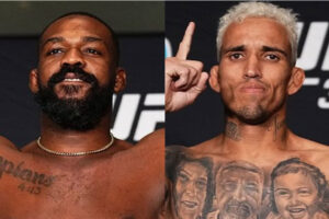 Sem surpresas, Jon Jones e Charles do Bronx batem peso e confirmam lutas no UFC 309. Foto: Montagem SUPER LUTAS