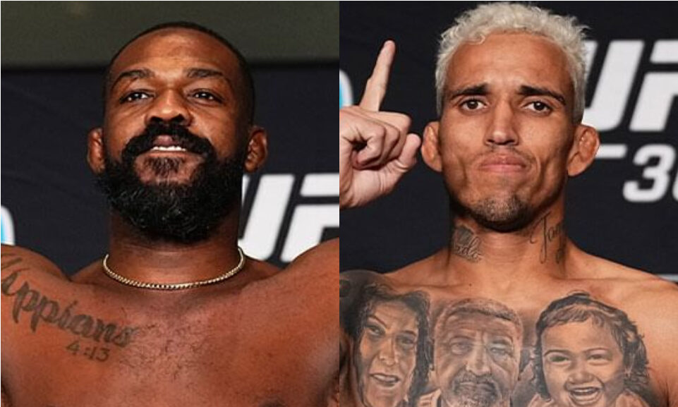 Sem surpresas, Jon Jones e Charles do Bronx batem peso e confirmam lutas no UFC 309. Foto: Montagem SUPER LUTAS