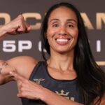 Taila Santos deu um passo importante em sua jornada rumo ao título do torneio peso mosca (até 65,7 kg) da PFL, com prêmio de US$ 1 milhão (aproximadamente R$ 5,98 milhões) na cotação atual. Na manhã desta quinta-feira (28), véspera da grande final da competição contra Dakota Ditcheva, a catarinense venceu o desafio contra a balança na pesagem oficial do evento, que acontece nesta sexta-feira (29), em Riade, na Arábia Saudita. Escalada para a luta co-principal da PFL World Championsip 2024, Taila Santos cravou os 56,7 kg, peso limite da divisão peso mosca. Adversária da brasileira, a invicta britânica Dakota Ditcheva também confirmou presença batendo 56,6 kg. Assim como Taila Santos e Dakota Ditcheva, todos os outros dez envolvidos nas finais de torneios do evento cumpriram seus compromissos e ficaram dentro dos limites de suas respectivas categorias.