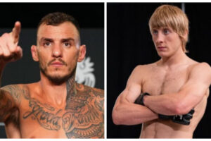 Moicano pede luta principal contra Paddy Pimblett no UFC Londres 2025 / Reprodução Montagem Super Lutas